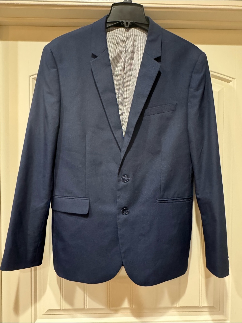 Express Men's Navy Blazer Two-Button Sport Coat 42R Extra Slim